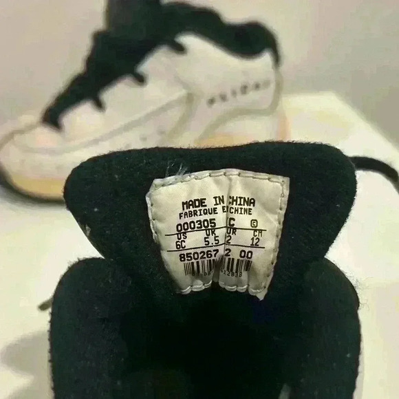 VTG Millennium Baby Nike Air‎  Flight Sneakers sz 6 white black 2000 - Picture 6 of 6